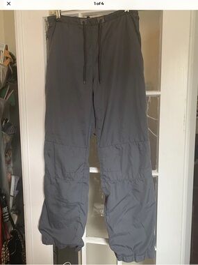 GAP Charcoal Gray Drawstring Track Pants Mesh Lining